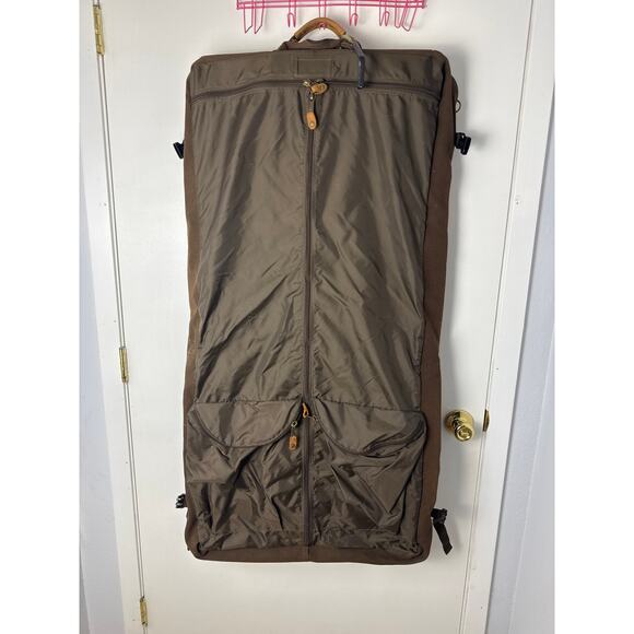 Vintage Cabela’s Canvas & Leather Garment Travel Bag” - Picture 4 of 6